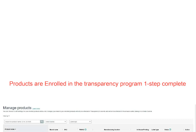 enroll in amazon transparency program and protect your brand